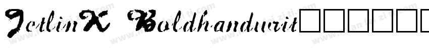JetlinK Boldhandwrit字体转换